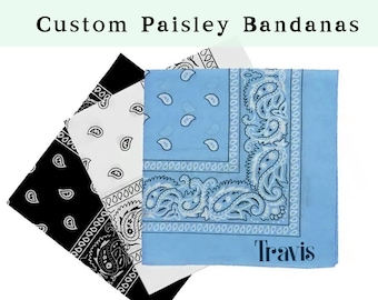 Custom Name Bandana Personalized Bandana Customizable Bandana Custom Bandana Logo Bandana Human Custom Headband Customizable Bandana