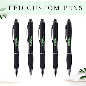 Personalized LED Pen Customized LED Pens With Stylus Custom Name Pens ...