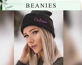Custom Beanie, Custom Logo Beanie, Personalize Beanie, Winter Hat, Custom Hats, Embroidery Beanies, Womens Beanies, Customize Name Beanies