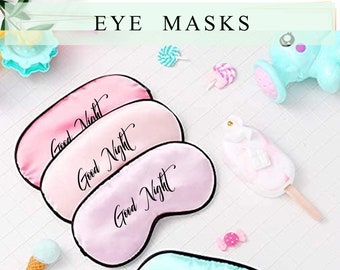 Bridesmaid Eye Mask Customized Satin Eye Mask Personalized Sleep Eye Mask Satin Eye Mask Bachelorette Party Mask Gift For Her Wedding Gift