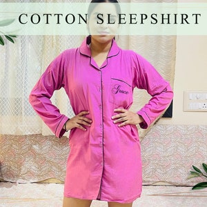 Cotton sleep shirts sale