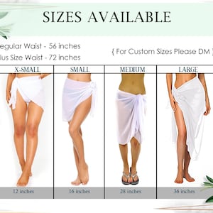 Customized Sarongs Beach Wrap Bachelorette Party Swim Cover Up Bridal Sarongs Bride Tribe Cover Up Team Bride Sarong Women Short image 3