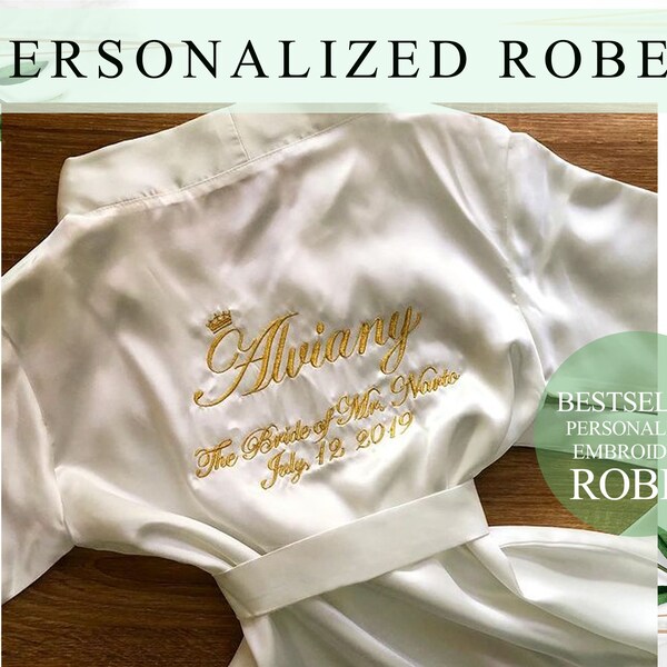 Embroidery Robe Embroidered Robes - Etsy