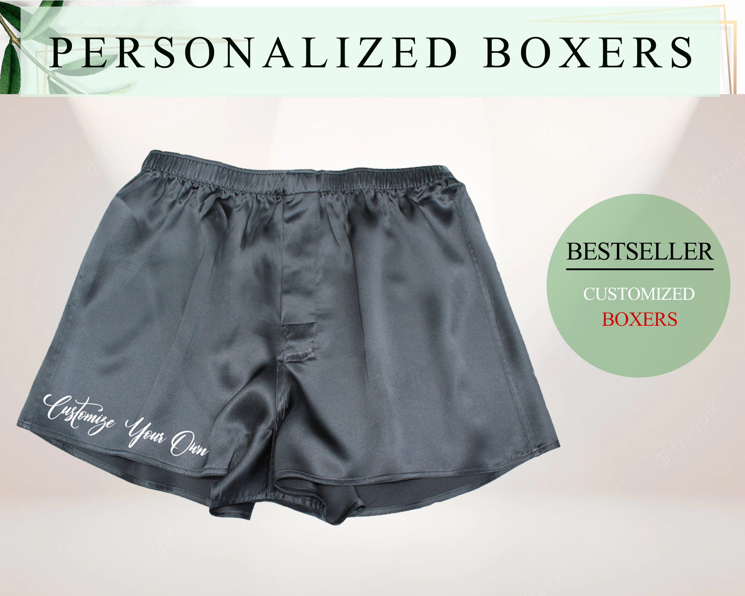 Monogrammed Boxers / Women's Boxer Shorts / Personalized Plaid