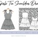 Girls Tie Shoulder Summer Dress Digital PDF Sewing Pattern, Instant ...