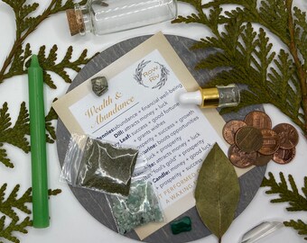 Reichtum & Abundance - DIY Manifestation Glas