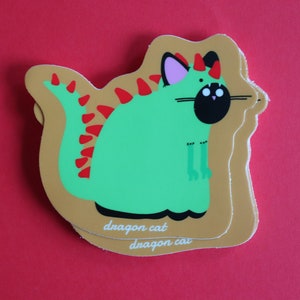 Stickers cosplay chat, chat dragon, sticker dinosaure mignon, sticker chat Rawr, stickers kitty cosplay, sticker chat kawaii, sticker drôle de chat noir,