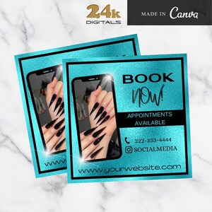 DIY Booking Flyer, Book Now Flyer, Nail Flyer, Appointment Flyer, Nail Flyer, Lash Flyer, Makeup Flyer, Hair Flyer