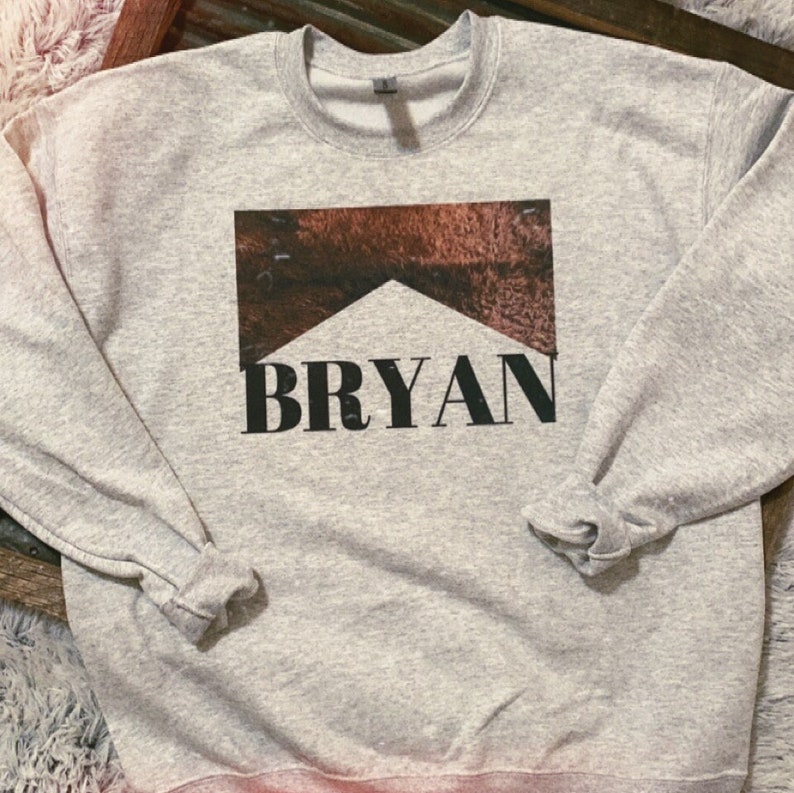 Bryan Crewneck Sweatshirt | Cow Print | Unisex 