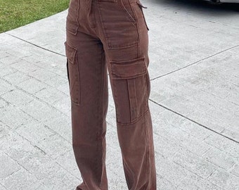 Brown Baggy Jeans - Etsy Australia