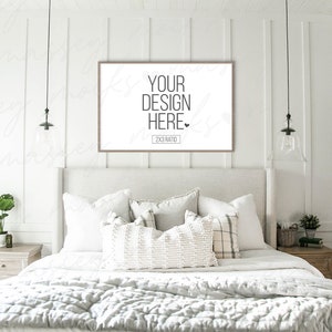 Farmhouse Wood Sign Mockups | Wood Frame Mockup | Photo Frame Mockup | Artwork Mockup | PSD Smart Object Mockup | Wedding Sign Mockup