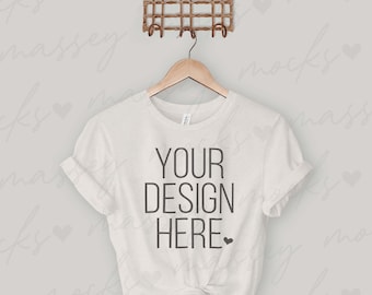 Maqueta de Bella Canvas 3001: Modelo de camiseta natural (Descarga digital)