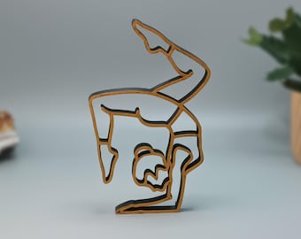 3D Printed Yoga Sculpture: Scorpion Pose, Home Decor