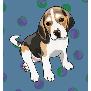 Individuelles Haustierportrait. Digital gezeichnetes Foto deines Hundes oder deiner Katze!