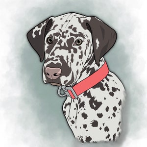 Individuelles Haustierportrait. Digital gezeichnetes Foto deines Hundes oder deiner Katze!