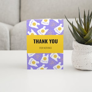Funny Leavers Card, Funny Card, Werk, Dank u, Leavers Card