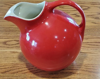 Vintage Hall Pitcher Red Hall Pitcher