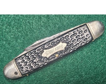 Vintage Kent NY 3 Blade Scout Knife 1931-1955 - By Camillus1