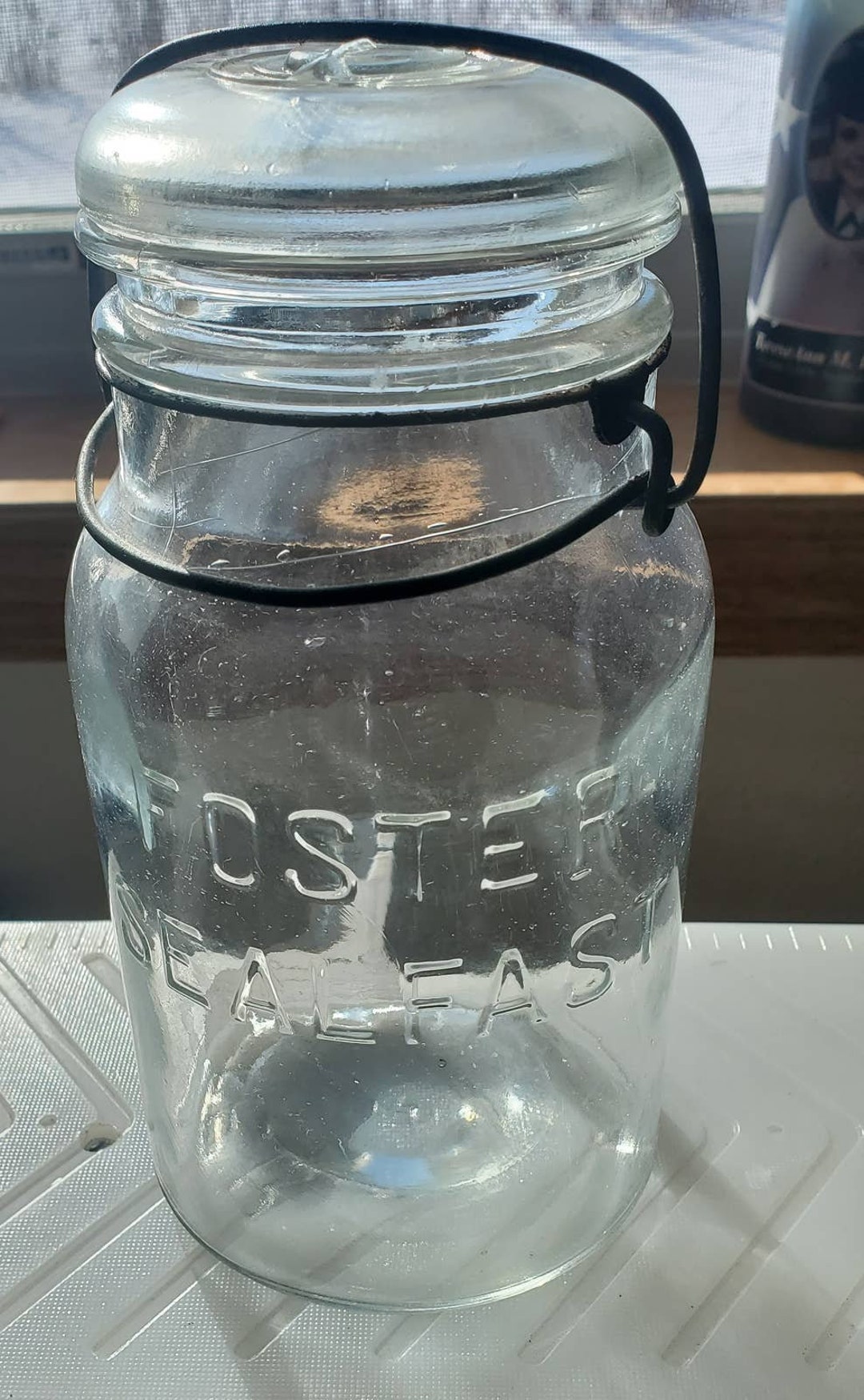 Vintage Foster Seal Fast Quart Canning Jar Clear Glass RB 2580 Etsy