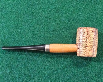 Old Corn Cob Pipe, Vintage Pipe Tobacco Pipe.