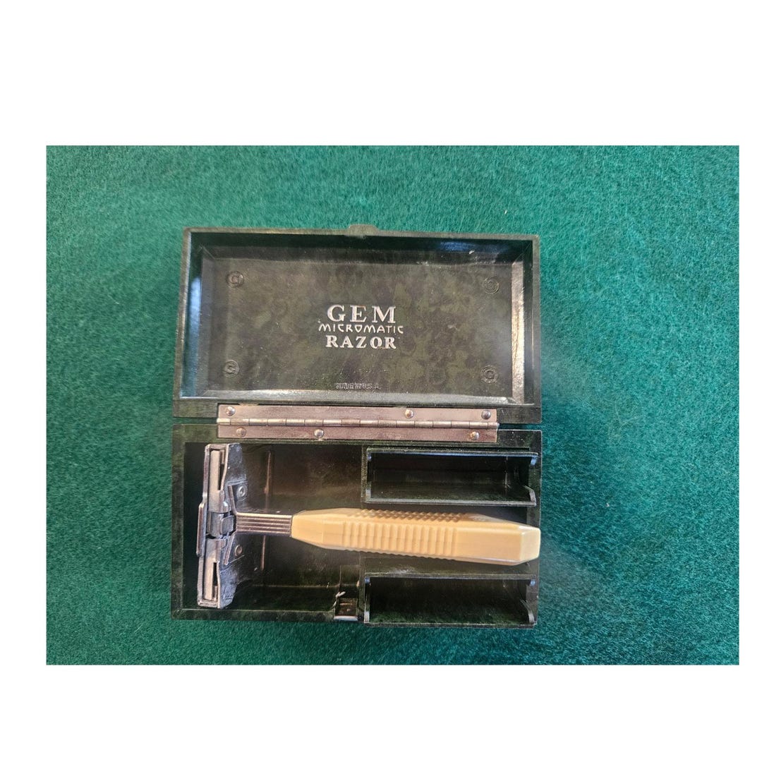 Vintage GEM Single Edge Safety Razor With Original Box - Etsy