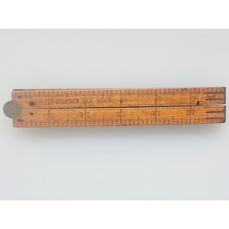 Vintage Wooden Ruler - Etsy