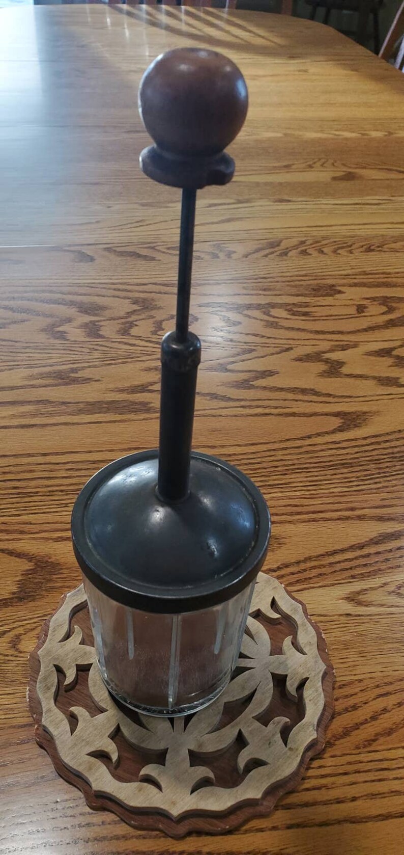 Vintage Glass Food Chopper Lorraine Metal Mfg. Co. New York Etsy