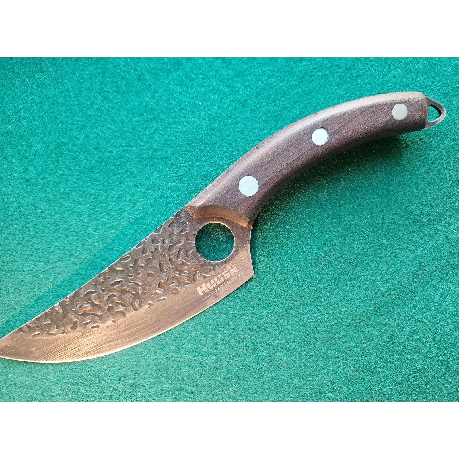 Huusk Knife Japan Kitchen, Upgraded Viking Knives With Sheath Hand