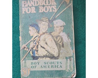Vintage Handbook for Boys, paperback, 35th Printing June 1942