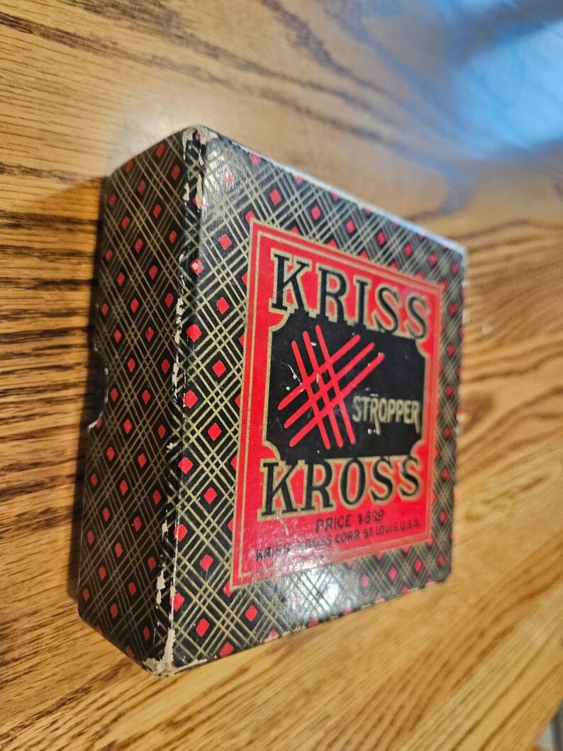 Vintage Kriss Kross Stropper Razor Blade Sharpener in Original Etsy