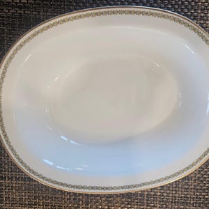 Haviland & Co. Limoges, Schleiger #587 Smooth Blank - 10&quot; Oval Vegetable Bowl