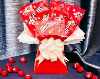 Maltesers Chocolate Bouquet , Chocolate Gift, Valentines, Birthday,  Thank You, Get Well Soon, Mothers Day,  Occasion Chocolate Bouquets