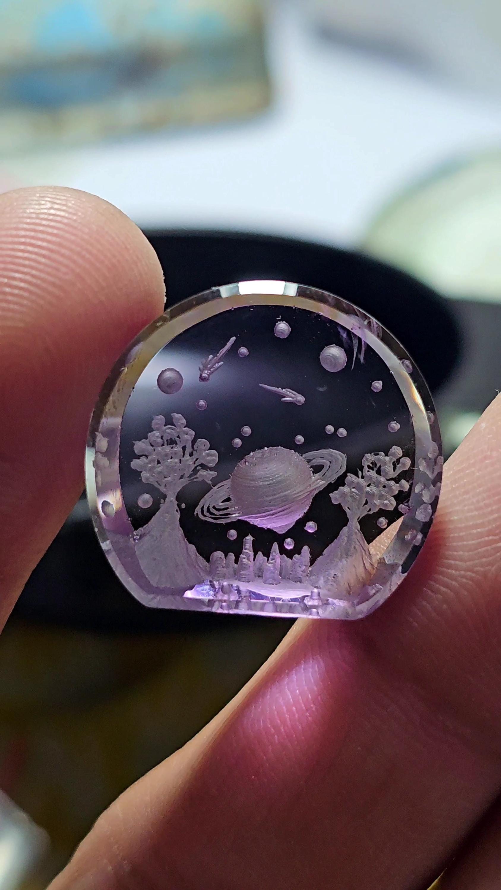 Amethyst intaglio - Etsy 日本