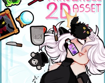 Vtuber Streaming Twitch Asset - Halloween Spooks - Set 2