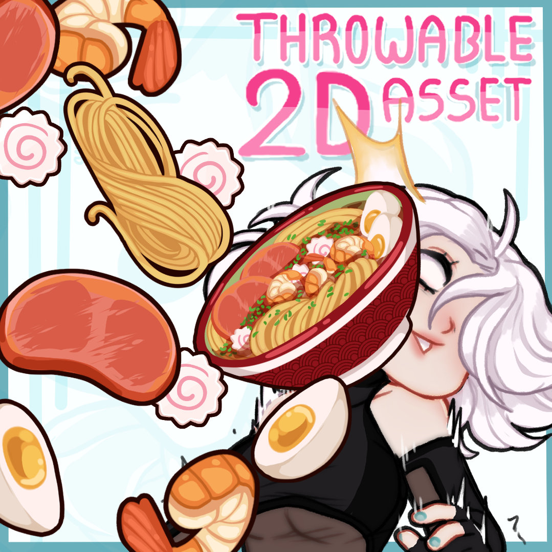 Vtuber Streaming Twitch Asset - Japan Ramen Throw