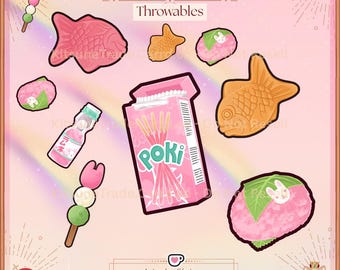 Vtuber Streaming Twitch Asset - kawaii Sakura