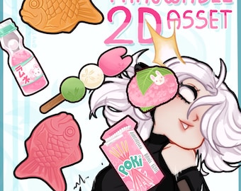 Vtuber Streaming Twitch Asset - kawaii Sakura