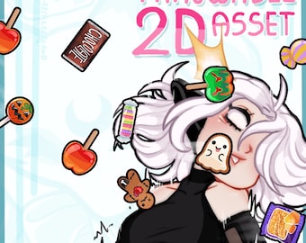Vtuber Streaming Twitch Asset - Halloween Sweets - Set 1