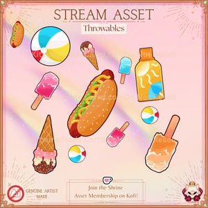 Vtuber Streaming Twitch Asset - Sommaren 2023
