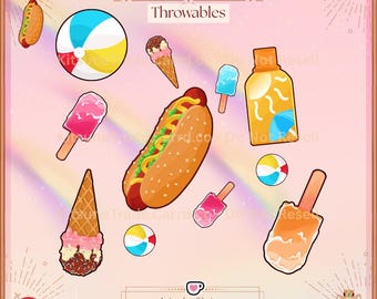 Vtuber Streaming Twitch Asset - Summer 2023
