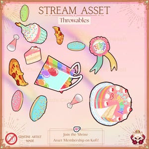 Vtuber Streaming Twitch Asset - Birthday 2023