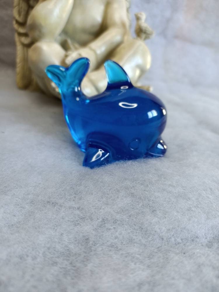 Dauphin en Résine Bleu