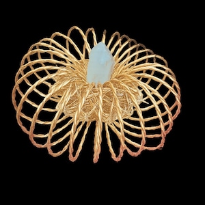 Copper and 12 Point Star Vortex Coil | Sacred Geometry Energy Tool for Meditation & Clearing