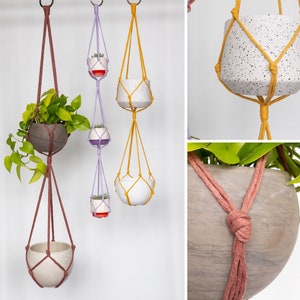 Double Plant Hanger, Triple Plant Hanger, Hanging Planter, Macrame Plant Hanger, Hanging Plant Holder, Plant Hanger