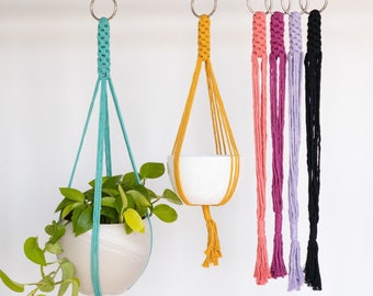 Hanging Planter, Macrame Plant Hanger, Hanging Plant Holder, Window Plant Hanger, Modern Plant Hanger, Colorful Planter, Plant Hanger