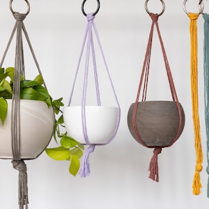 Hanging Planter #2, Macrame Plant Hanger, Hanging Plant Holder, Minimalist Plant Hanger, Plant Hanger Indoor, Window Plant Hanger