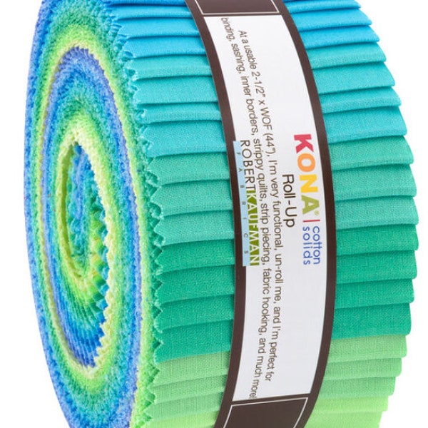 Robert Kaufman - Kona Cotton - Mermaid Shores Jelly Roll