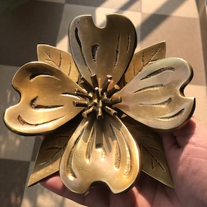 Unique Brass Flower Door Knocker ~ Antique Nautical Home Decorative Knocker, Front Door Decor, Home Decor, Christmas Gift,