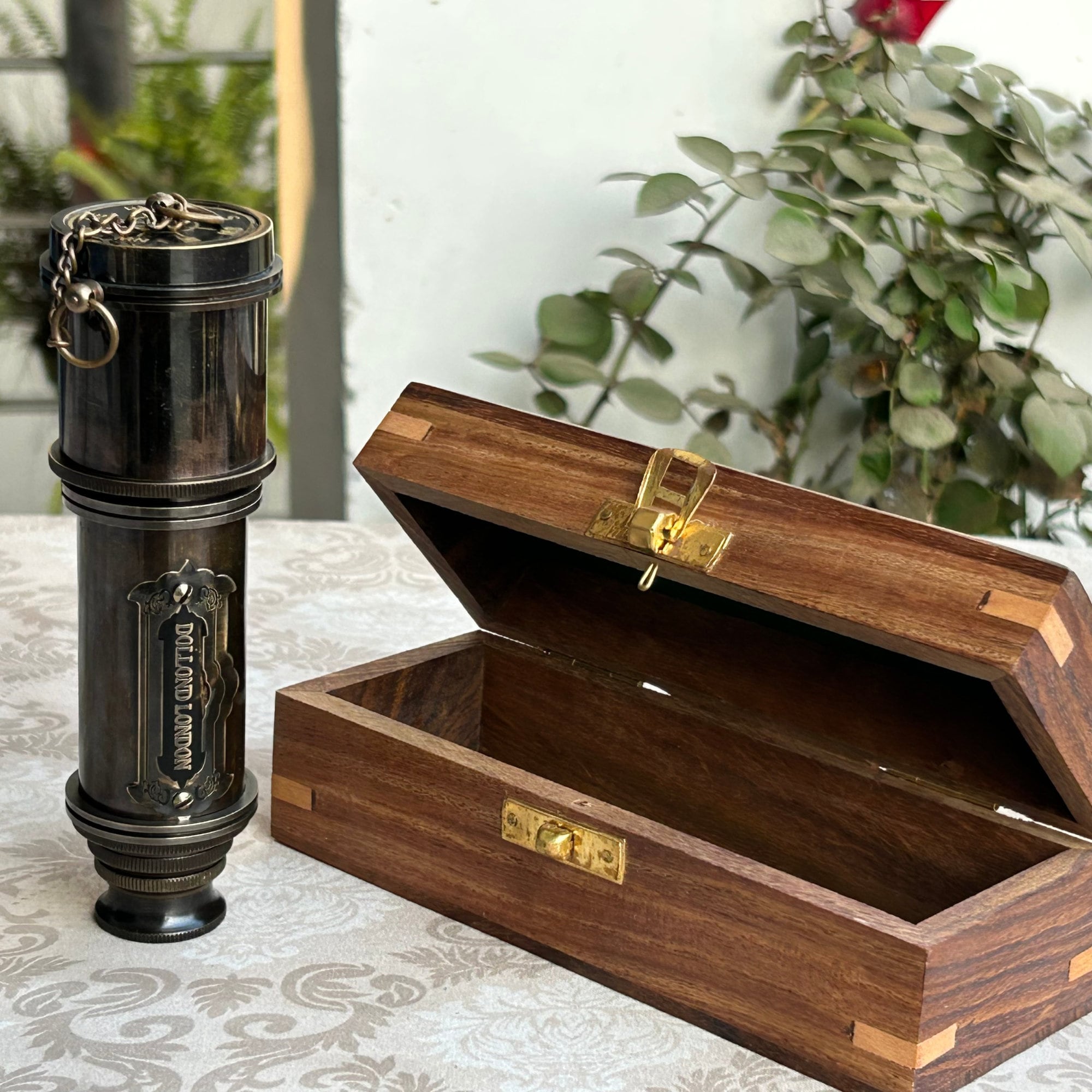 Brass Telescope, Engraved Spyglass, Pirate Telescope, Fathers Day Gift, Gift For Husband, Son Gift, steampunk Gift