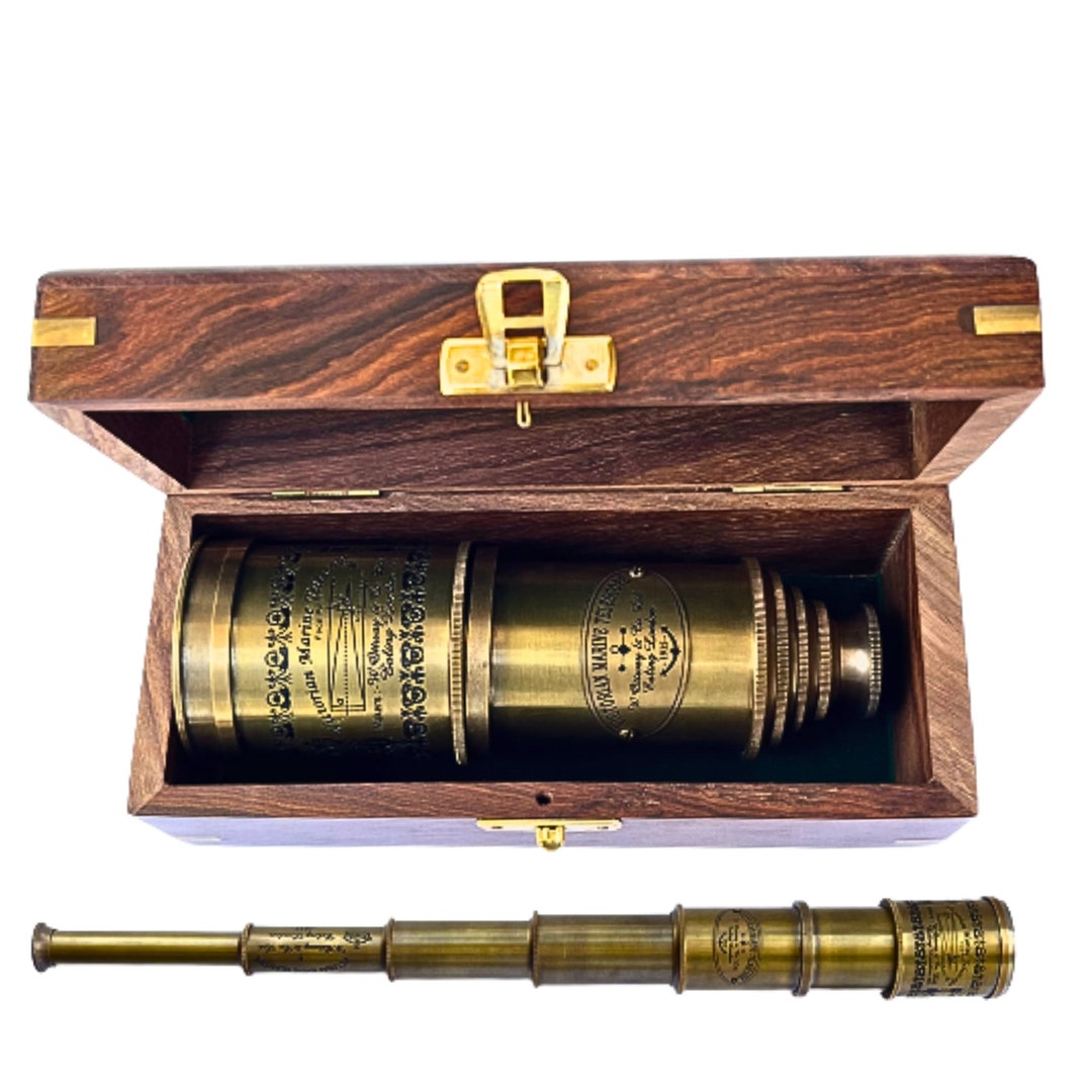 Working Telescope, Engraved Spyglass, Pirate Telescope, Gift for Dad